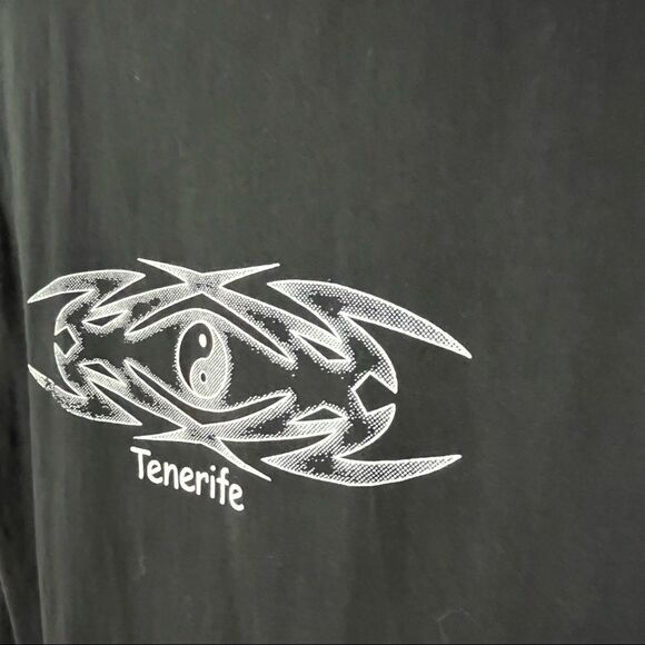VTG Tenerife Black Yin & Muscle Tee Shirt XL - Picture 9 of 9